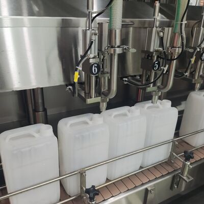 Beli Mesin Pengisi Cairan Deterjen Buatan Pabrik 1-5L Dengan Capping dan Pelabelan Terintegrasi online manufacture