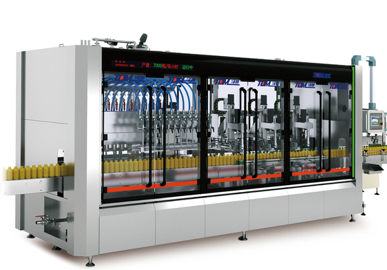 Servo Motor Monoblock Filler Capper Machine untuk Desain Accoring Sampel dan Diameter Botol yang Cocok