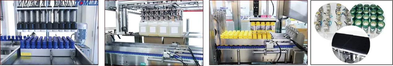 500ml-3000ml Anti Corrosion Non Metal Bleach Filling Capping Machine 9