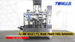 FJ-300 Rotary Pre-Made Pouch Mesin Pengemas Sepenuhnya Otomatis